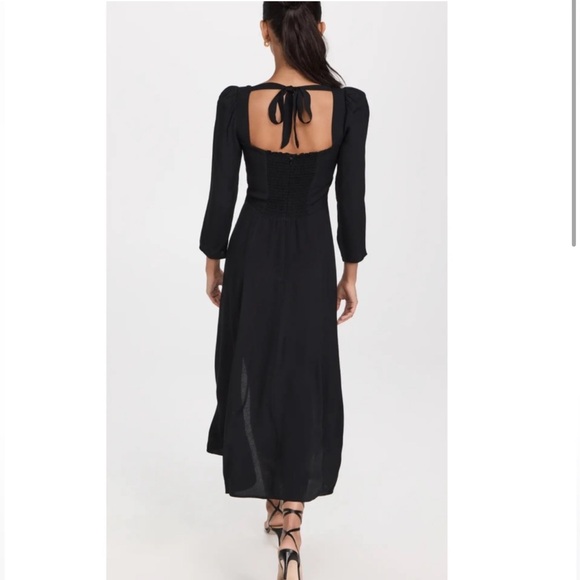 Reformation Mara Dress Black Size 4 - Picture 2 of 9